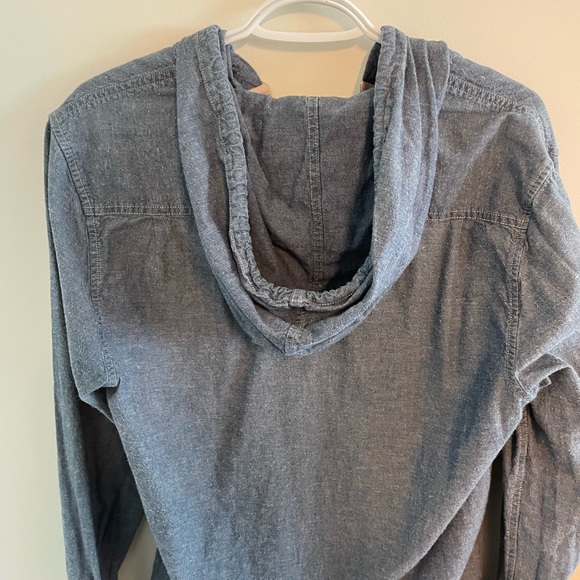 Lucky Brand Hooded Henley with Front Pocket - Picture 2 of 2